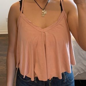 Light pink crop top